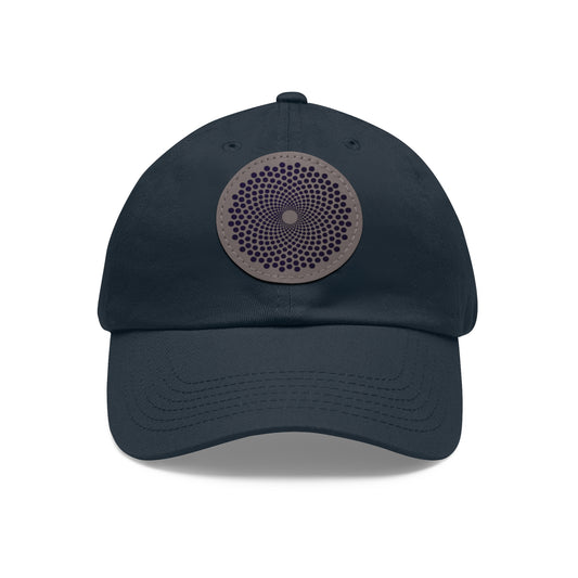 Soullab Dad Hat with Leather Patch (Round).Soullab Store: Wear, Share, and Experience the Spirit of Soullab.