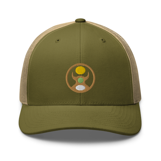 Everday Shamans Trucker Cap. Soullab Store: Wear, Share, and Experience the Spirit of Soullab.