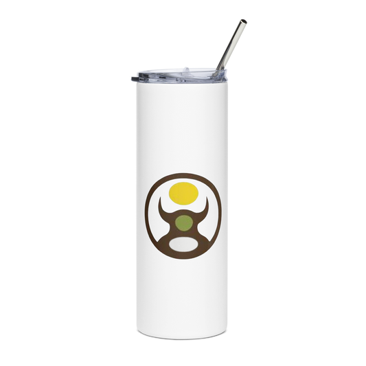 Everyday Shamans Stainless Steel Tumbler. Soullab Store: Wear, Share, and Experience the Spirit of Soullab.